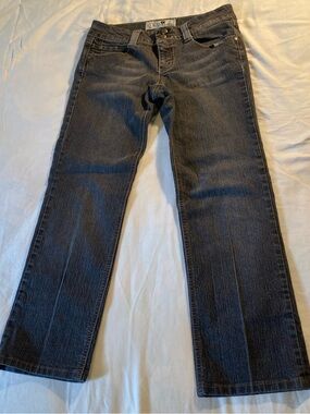 Women’s Dark Gray Straight-Leg Jeans vintage